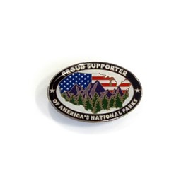 Pin: Proud Supporter of America's National Parks